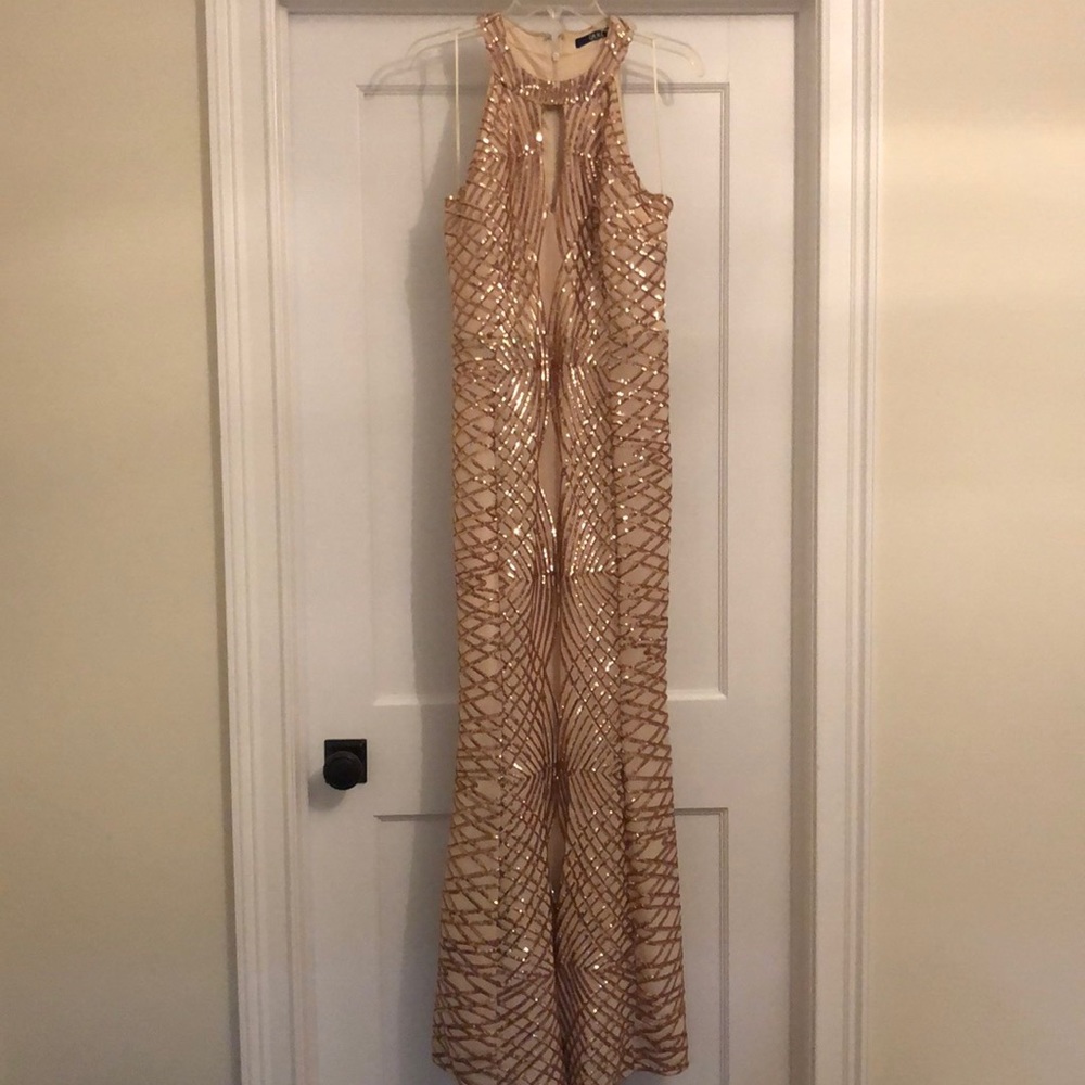 Last Call!! Gold Sequence Gown - image 2